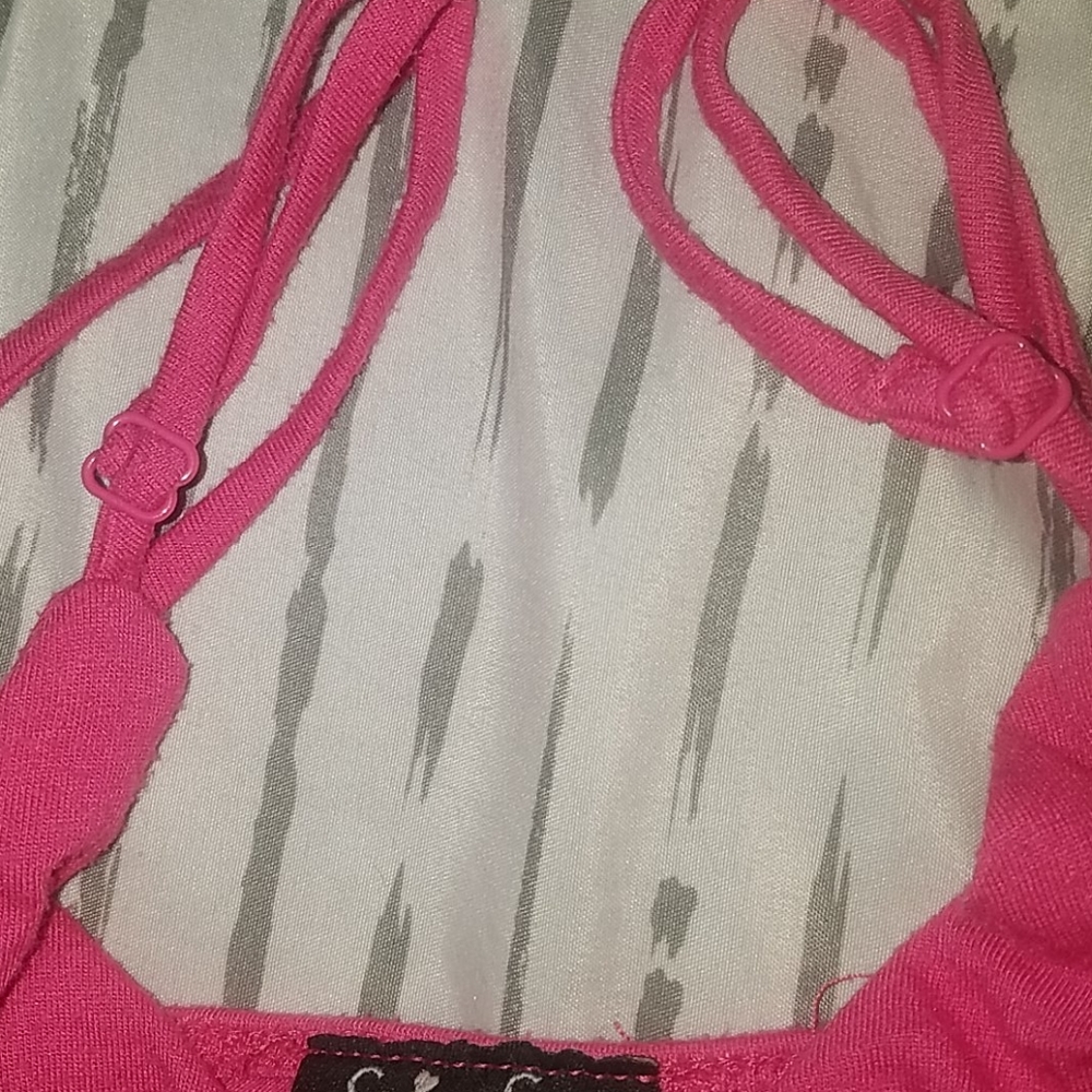 Small Spring Street Pink Ruffle Tank Top - Picture 4 of 6